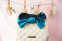 画像をギャラリービューアに読み込む, 伊予絣 水色の花二色使い/水色さや型⁂Iyo Kasuri Two colors of light blue flowers / light blue pod type