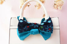 画像をギャラリービューアに読み込む, 伊予絣 水色の花二色使い/水色さや型⁂Iyo Kasuri Two colors of light blue flowers / light blue pod type