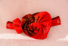 画像をギャラリービューアに読み込む, 伊予絣 朱色の麻の葉模様/帯裏、縞模様⁂Iyo Kasuri Vermilion hemp leaf pattern / obi back, striped pattern