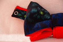 画像をギャラリービューアに読み込む, 伊予絣 赤い花四色使い/小桜の赤⁂ Iyo Kasuri  Four colors of red flowers /Red small cherry blossoms