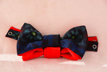 画像をギャラリービューアに読み込む, 伊予絣 赤い花四色使い/小桜の赤⁂ Iyo Kasuri  Four colors of red flowers /Red small cherry blossoms