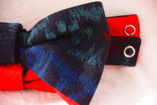 画像をギャラリービューアに読み込む, 伊予絣 赤い花四色使い/小桜の赤⁂ Iyo Kasuri  Four colors of red flowers /Red small cherry blossoms