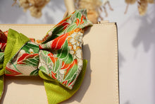 画像をギャラリービューアに読み込む, 正絹 疋田柄雲枝桜金銀彩  /  さや型 若草色 ⁂ Pure Silk  Hikita pattern Clouds and cherry blossoms gold and silver / Bright green Saya shape