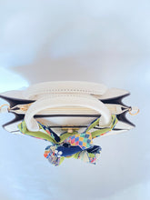 画像をギャラリービューアに読み込む, 正絹縮緬 雪輪に四季の草木花 /さや型黄緑⁂Pure silk crepe Flowers of the four seasons on the snow ring / Saya type young grass color