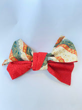 画像をギャラリービューアに読み込む, プリント生地 白と金彩の桜咲く/帯裏 赤のクリスタル⁂Printed fabric, white and golden cherry blossoms, obi back, red crystal