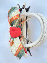 画像をギャラリービューアに読み込む, プリント生地 白と金彩の桜咲く/帯裏 赤のクリスタル⁂Printed fabric, white and golden cherry blossoms, obi back, red crystal