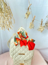 画像をギャラリービューアに読み込む, プリント生地 白と金彩の桜咲く/帯裏 赤のクリスタル⁂Printed fabric, white and golden cherry blossoms, obi back, red crystal