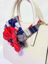 画像をギャラリービューアに読み込む, 伊予絣  赤 白 藍 の矢絣/赤の小桜 / Iyo Kasuri  Red, white and indigo Arrow pattern