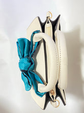 画像をギャラリービューアに読み込む, 伊予絣 水色ドットと植物の葉模様/さや型浅葱色⁂Iyo Kasuri  Light blue dots and leaf patterns of plants  /  Blue Saya shape